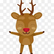 开心的圣诞节驯鹿-空若网 开心的圣诞节驯鹿-空若网