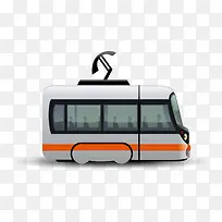 白色现代悬浮列车-空若网 白色现代悬浮列车-空若网