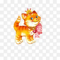 卡通手绘公主猫咪-空若网 卡通手绘公主猫咪-空若网