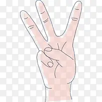 伸出的手指矢量图-空若网 伸出的手指矢量图-空若网