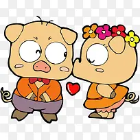 相爱的小猪-空若网 相爱的小猪-空若网