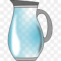 蓝色的卡通水壶-空若网 蓝色的卡通水壶-空若网