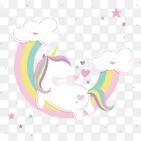 精美独角兽插画设计-空若网 精美独角兽插画设计-空若网