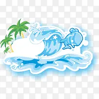 摄影夏日浪花鲸鱼效果-空若网 摄影夏日浪花鲸鱼效果-空若网