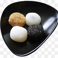 黑色盘子上的食物-空若网 黑色盘子上的食物-空若网
