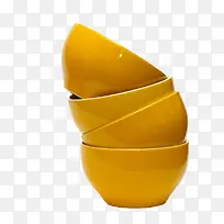 黄色堆叠餐具小瓷碗-空若网 黄色堆叠餐具小瓷碗-空若网