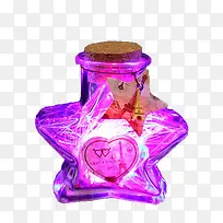 紫色玄幻玻璃心愿瓶软塞-空若网 紫色玄幻玻璃心愿瓶软塞-空若网
