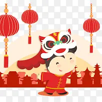 扁平化中国风娃娃-空若网 扁平化中国风娃娃-空若网