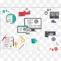 扁平化电子商务扁平化素材-空若网 扁平化电子商务扁平化素材-空若网