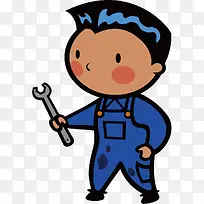 技师卡通人物-空若网 技师卡通人物-空若网