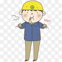 卡通吹口哨的工人PNG图-空若网 卡通吹口哨的工人PNG图-空若网