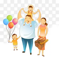 卡通一家人-空若网 卡通一家人-空若网