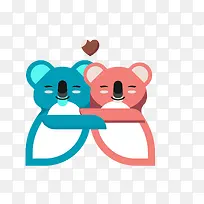 爱情卡通可爱小动物装饰爱情动物-空若网 爱情卡通可爱小动物装饰爱情动物-空若网