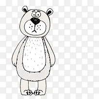 黑色手绘线条动物-空若网 黑色手绘线条动物-空若网