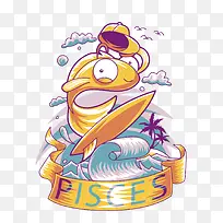 矢量双鱼座-空若网 矢量双鱼座-空若网