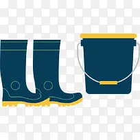 水靴钓鱼桶PNG矢量素材-空若网 水靴钓鱼桶PNG矢量素材-空若网