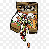 卡通彩色糖果-空若网 卡通彩色糖果-空若网