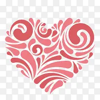 矢量浪花组合心形-空若网 矢量浪花组合心形-空若网