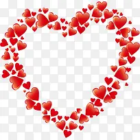 情人节红色组合爱心-空若网 情人节红色组合爱心-空若网