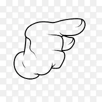 卡通手指指向-空若网 卡通手指指向-空若网