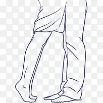 矢量手绘长腿-空若网 矢量手绘长腿-空若网