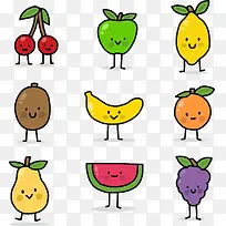 微笑的水果小人-空若网 微笑的水果小人-空若网