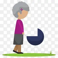 扁平化老年生活场景矢量-空若网 扁平化老年生活场景矢量-空若网