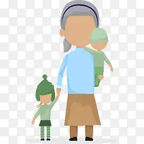 扁平化老年生活场景矢量-空若网 扁平化老年生活场景矢量-空若网