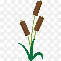 卡通狗尾巴草植物-空若网 卡通狗尾巴草植物-空若网