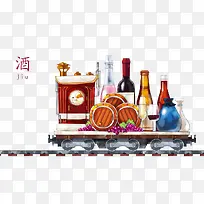 水彩火车-空若网 水彩火车-空若网