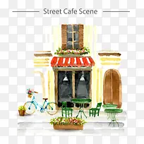 手绘咖啡店-空若网 手绘咖啡店-空若网