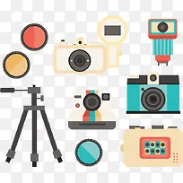 扁平老式摄影设备集-空若网 扁平老式摄影设备集-空若网