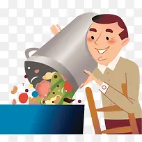 倾倒食物垃圾-空若网 倾倒食物垃圾-空若网