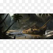 ��ǳɳ̲��ľ���廭-������