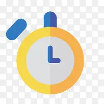 扁平化黄色秒表-空若网 扁平化黄色秒表-空若网