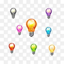 彩色灯泡-空若网 彩色灯泡-空若网