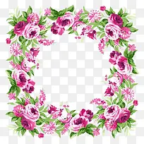 紫色簇拥边框-空若网 紫色簇拥边框-空若网