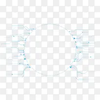 蓝色科技电路插画-空若网 蓝色科技电路插画-空若网