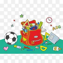 卡通开学促销海报-空若网 卡通开学促销海报-空若网