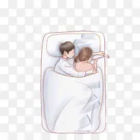 太阳的后裔人物睡觉插画-空若网 太阳的后裔人物睡觉插画-空若网