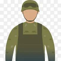 五一劳动节卡通人物军人矢量素材-空若网 五一劳动节卡通人物军人矢量素材-空若网