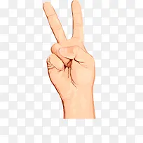 胜利的手势素材图-空若网 胜利的手势素材图-空若网