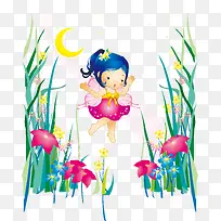 小草和小女孩-空若网 小草和小女孩-空若网