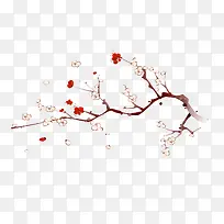 PNG梅花树枝图-空若网 PNG梅花树枝图-空若网