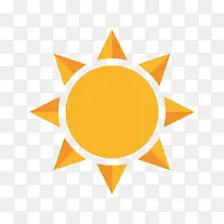 卡通橙色太阳图案-空若网 卡通橙色太阳图案-空若网