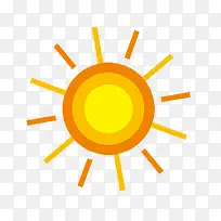 橙色卡通小太阳装饰图案-空若网 橙色卡通小太阳装饰图案-空若网