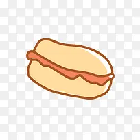 矢量手绘汉堡素材-空若网 矢量手绘汉堡素材-空若网