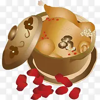 砂锅炖药膳鸡设计-空若网 砂锅炖药膳鸡设计-空若网