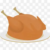 卡通矢量鸡肉食物素材图-空若网 卡通矢量鸡肉食物素材图-空若网