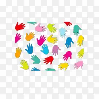 彩色手印-空若网 彩色手印-空若网